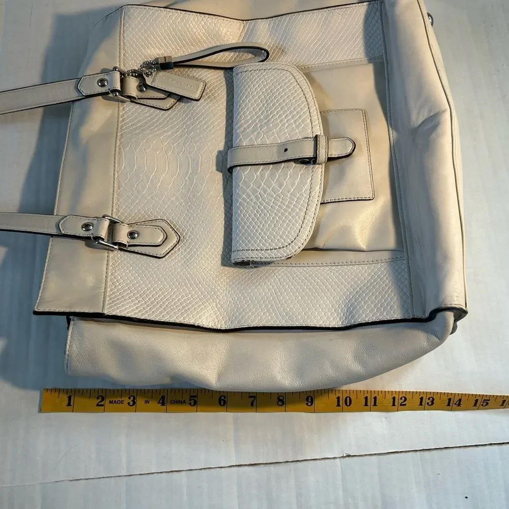 Coach Charlie Embossed Tote Bag